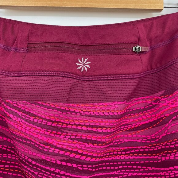 Athleta women's tennis workout skirt size 10 pink purple Athleisure Lined - Picture 4 of 10